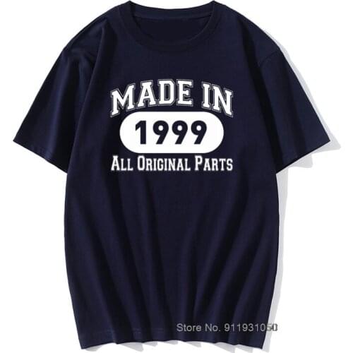 Born In 1999 Novelty Retro Graphic T Shirts Men Cotton Summer O-Neck Birthday Gift Tshirt Tops Cool Anniversary Man T-shirt
