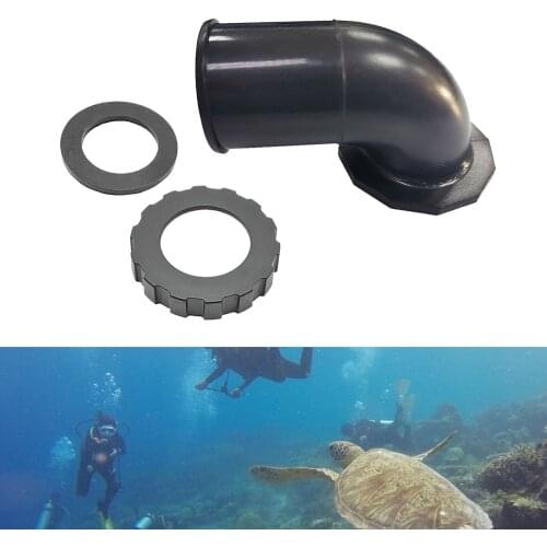 Flexible Diving BCD Hose Premium Diver BC Airway Hoses Pipe Elbow Connector