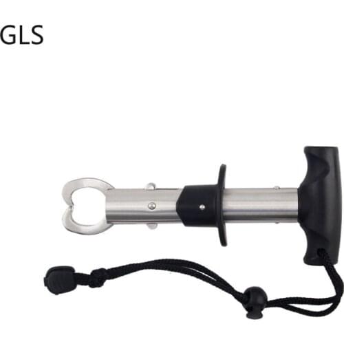 GLS 2021 High Quality Portable Fish Grip Stainless Steel Handle Carp Fishing Tackle Soft Rubber Grip Fishing Accessories