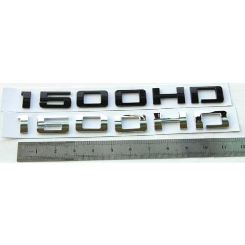 Chrome Silverado Sierra Black Front Door 1500HD Nameplate EMBLEM Badge 1500HD FU