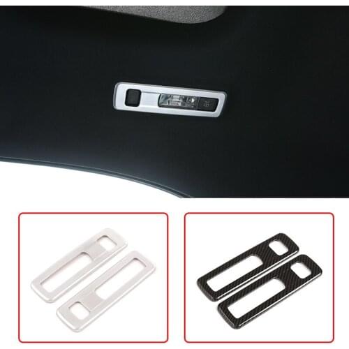 2 Pcs ABS Chrome For Mercedes benz A Class W177 2019 Car Row Roof Reading Lamp Frame Trim Accessories