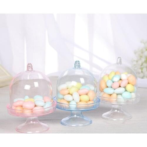Lot Transparent Plastic Tray Candy Box for DIY Wedding Candy Box Baby Shower Birthday Guests Gift Box Party Supplies