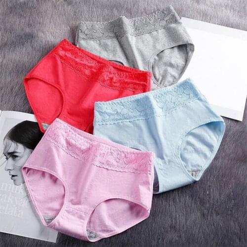 Cotton Underwear Women Classic And Simple Lace Pure Cotton Menstrual Anti Side Leakage Briefs Ladies Physiological Panties
