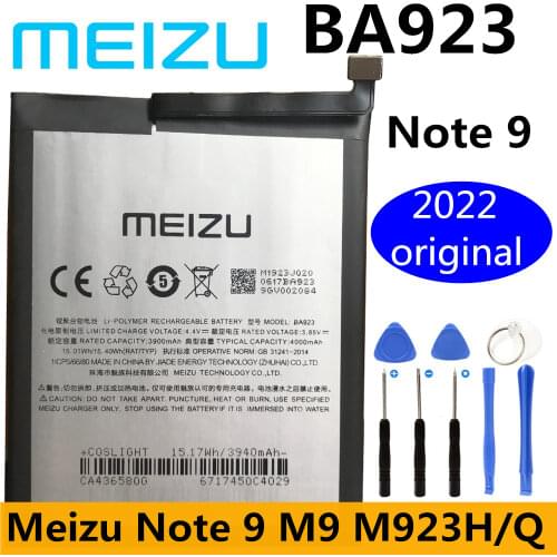Meizu 100% Original High Quality 4000mAh BA923 Battery For Meizu Note 9/M9 Note/M923Q Smartphone +Tracking Number