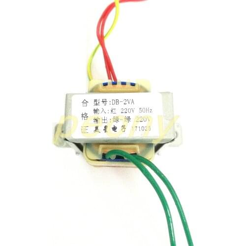 Single phase isolated transformer DB-2VA 2W 220V to 220V sampling transformer anti-interference