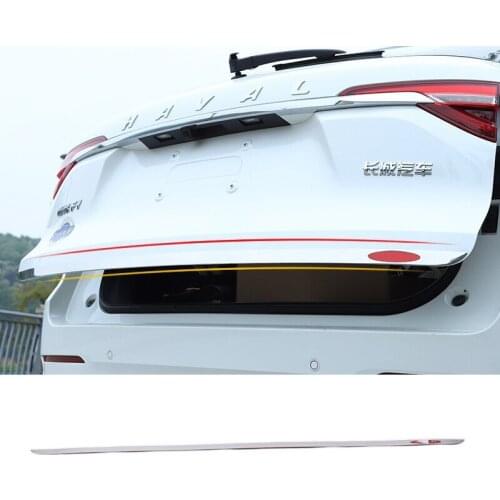 For Haval F7 F7X rear door tailgate trim stainless decorative car strip cover accessories trunk hatch handle car-styling auto