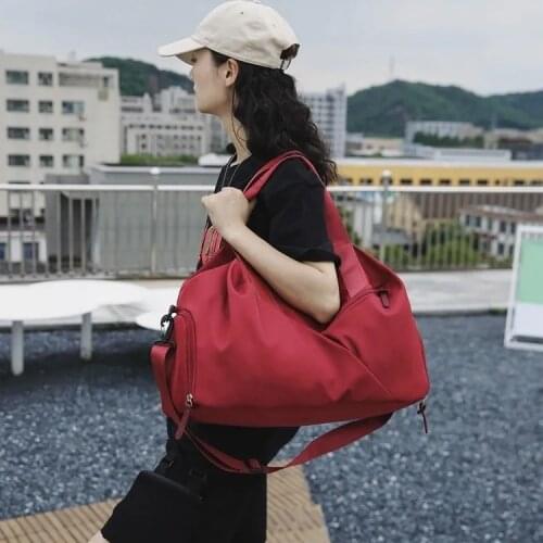 Casual Women Men Travel Bag Handbag Large Capacity Carry-on Shoulder Bag Organize Travel Luggage Duffle Weekend Bag