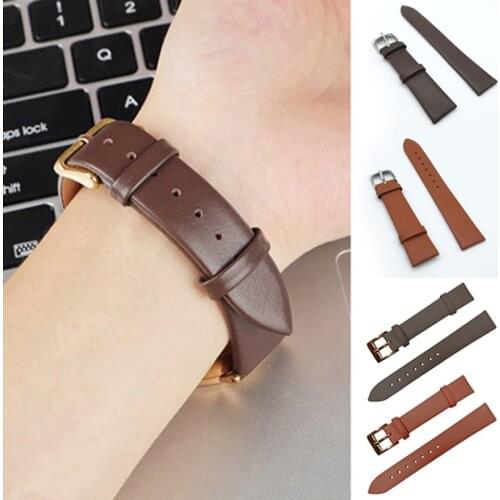 Calf Genuine Leather Watchband Soft Watch Strap 12mm 14mm 16mm 18mm 20mm 22mm Watch Band for Tissot Seiko Accessories Wristband