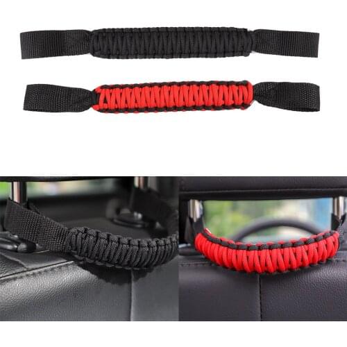 Rear Seat Grab Handle Grip Bar Pulling Tab For Jeep Wrangler JK TJ For Toyota Land Cruiser FJ Suzuki Roof Door Handlebar Nylon