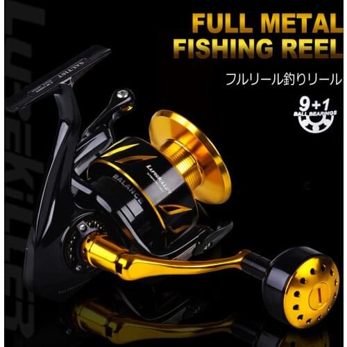 Lurekiller fishing rod Saltwater Spinning Jigging fishing Reel Spinning reel 10BB Alloy reel 35kgs drag power Japan Made