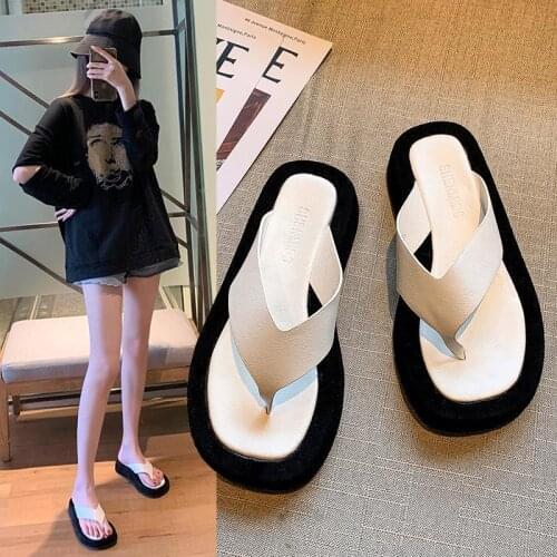 Lisapie Women Summer Slippers Fashion Casual Flats Shoes 2021 New Open Toes Breathable Slippers Non-slip Flats Flip Flops Flat