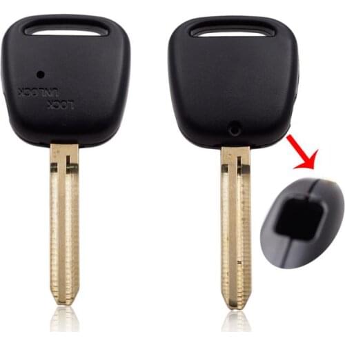 Side 1 Button Replacement Remote Key Shell Case For Toyota With TOY43 Uncut Key Blank Fob Key Cover