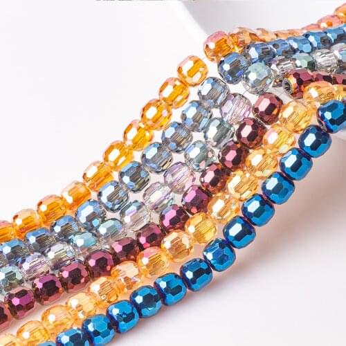 Big Hole Bead 8/10MM Crystal Glass Round Shape Natural Stone Beaded Jewelry Accessories To Make Bracelets Necklace Needlework