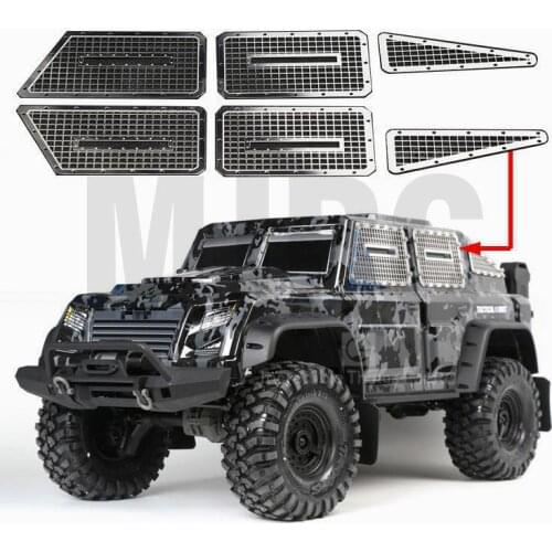6pcs Stainless Steel Metal Side Window Protection Net For 1/10 RC Crawler Car TRAXXAS TRX-4 TACTICAL UNIT #82066-4 TRX4