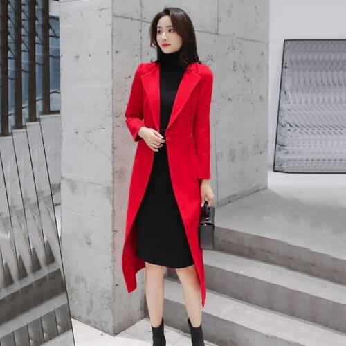 2019 Womens Two Piece Sets Autumn Sexy Long Blazer Coat And Sleeveless High-Necked Dress Suits Elegant Ol 2 Piece Outfits AA5254