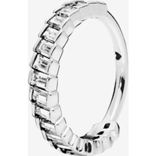 100% 925 Sterling Silver Pan Ring Creative Glacier Beauty With Crystal Cz Ring For Women Wedding Party Gift Fashion Jewelry