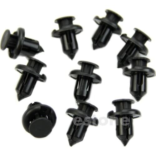 10pcs Nylon Trim Board Panel Retainer Clips Fasteners Black for toyota Dropshipping