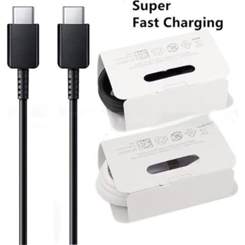 10pcs original quality USB C to USB C Charging Cable Type C Fast Charger pd charger cable Power Cord For Samsung note 10 plus