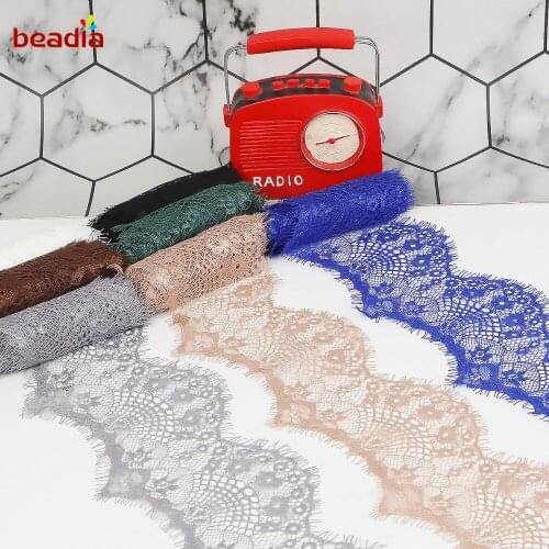 3 Yards 9.5cm Width 10 Colors Available Flower Embroidered Lace Fabric Trim Ribbons DIY Sewing Handmade Materials