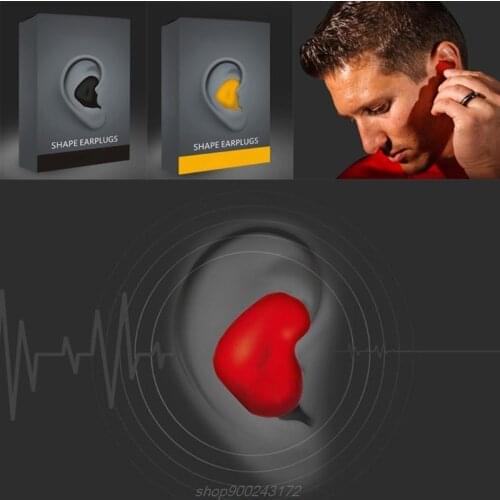 60pcs/set Moldable Shaped PU Anti-noise Ear Plugs Noise Reduction Sleeping Protection Soft Anti-Snoring Earplugs J04 21 Dropship