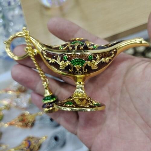 Aladdin Home Decor Incense Burners Antique Style Fairy Tale Magic Lamps Tea Pot Genie Lamp Vintage Retro Toys For Children Gifts