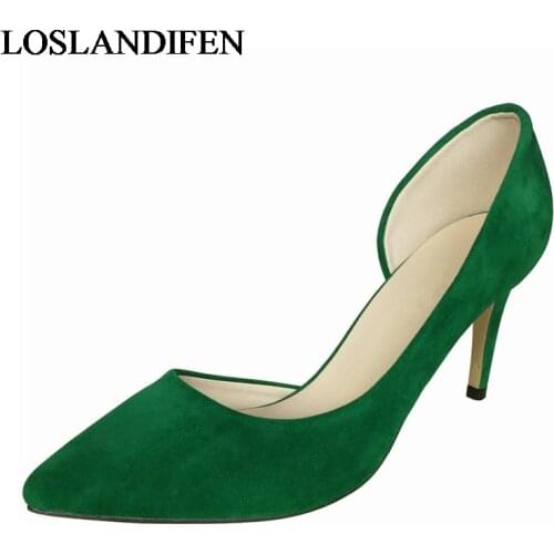 Big Size 34-42 New 2020 Spring Fashion High Quality Party Shoes Sexy Pointed Toe Women Pumps Ol High Heels Shoes NLK-A0158