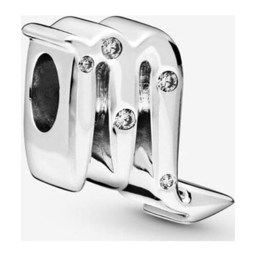 Fits Pandora Bracelet 925 Sterling Silver Sparkling Scorpio Zodiac Charm Beads for Jewelry Making Women Girl DIY Gift Bijoux