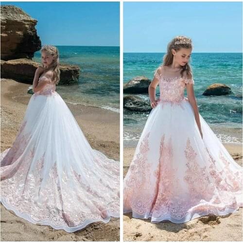 Платья для девочек на свадьбу Crockoonboo China At AliExpress