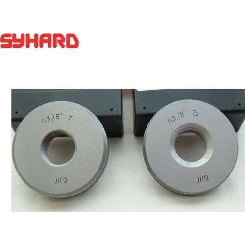 Inch Straight Pipe 55 Degree Thread Ring Gauge Measuring Tools Go No-Go Gauge G1/8 11/4 G3/8 1/2 5/8 G2