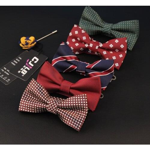 33colors mens women polyester silk bowtie pattern groom bow ties butterfly business wedding for men 10pcs/lot