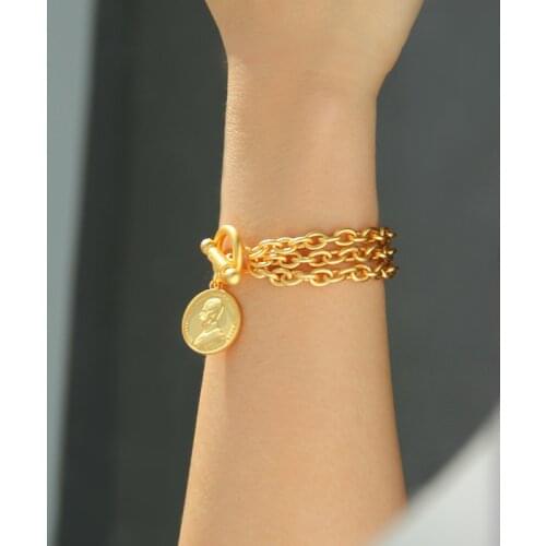 Golden Bracelets Hearts Q Decor China