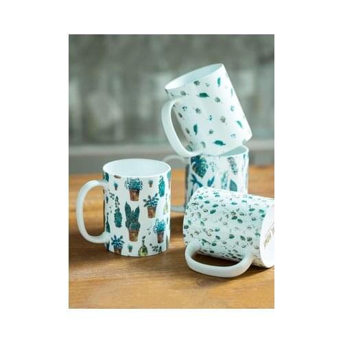 Ceramic Nordic Mug Household Office Breakfast Milk Coffee Tea Mug Couple Porcelain Cups Gift Drinkware Free Shipping