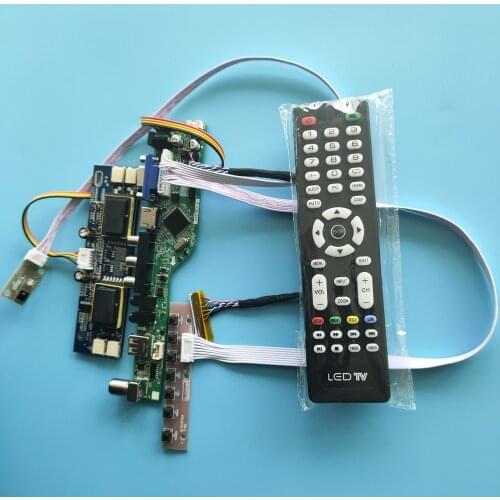 Kit for LM201WE3-TLA1/TLA2/TLB1/TLD1/TLE1 Module VGA HDMI-compatible AV TV USB 4 lamps 1680X1050 Controller Board Panel New LCD