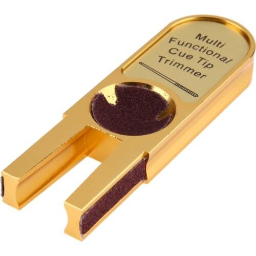 Multifunctional U Shape Billiard Pool Cue Tip Trimmer Mini Alloy Brick Ultimate Tip Tool Billiards Tools Accessories Bilhar