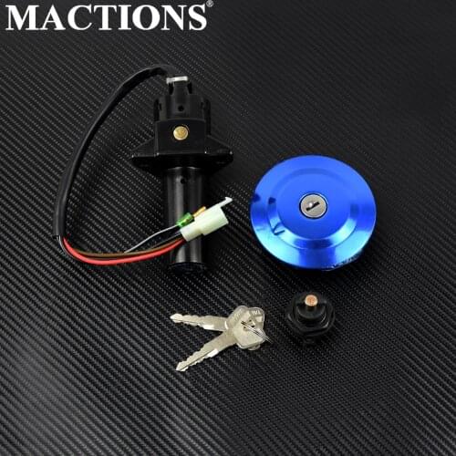 Motorcycle Lock Set Ignition Switch Fuel Gas Tank Cap Seat Lock Keys Black For Yamaha YBR 125 2002-2010 2011 2012 2013