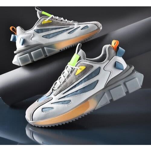 Men Shoes 2021 Autumn Mens Sneakers Outdoor No-slip Sports Jogging Shoes Men Chunky Shoes Breathable Running Shoes Male Sneaker