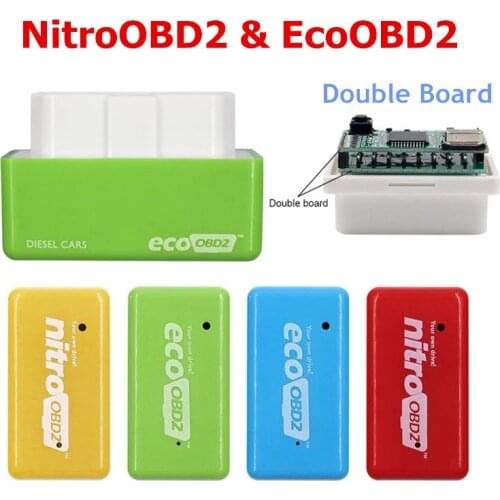 Nitro OBD2 ECOOBD2 15% Fuel Save More Power ECU Chip Tuning Box Plug&Driver NitroOBD2 Eco OBD2 For Diesel Benzine Gasoline Car