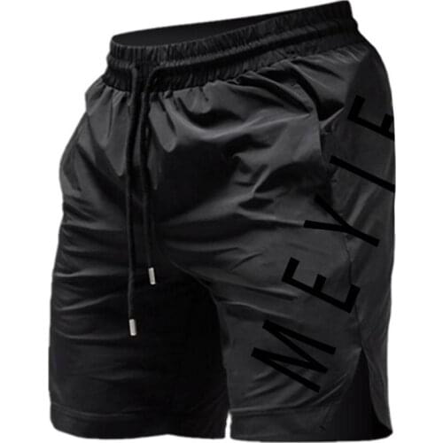 JANSANELIN Summer New Fitness And Leisure Sports Muscle Mens Breathable And Quick-Drying Five-Point Pants Slim Running Shorts