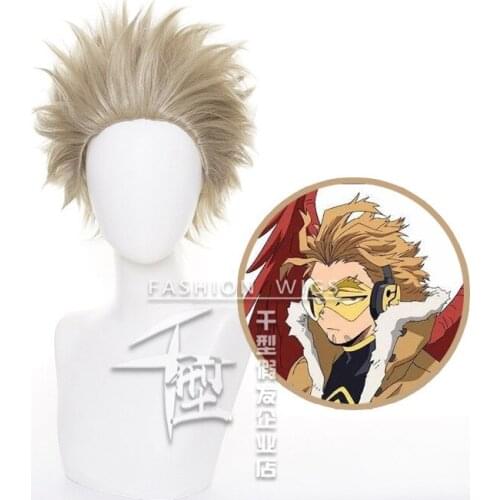 New My Hero Academia Hawks Takami Keigo Short Wig Cosplay Costume Boku no Hero Academia Hiro Akademia Synthetic Hair Hawkes Wigs
