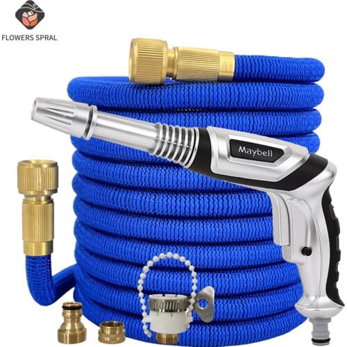 Hot Sale 17ft-150ft Telescopic Hose For High Pressure Car Wash Magic Hose, Outdoor Garden Watering Spray Gun Tuyau Arrosage