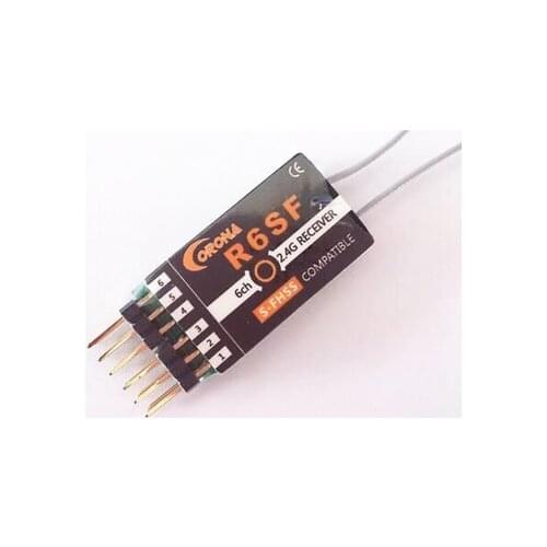 Corona 2.4G R4SF R6SF R8SF S-FHSS/FHSS Compatible Receiver fit FUTABA S-FHSS T6 14SG Remote Control RC Car Aircraft Parts