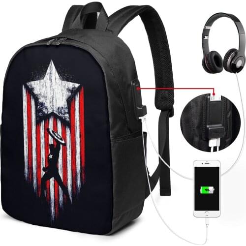 Custom Design Laptop Backpacks 17in Casual USB Backpacks for School Travelling Back to School Bookbag Personal Daypacks