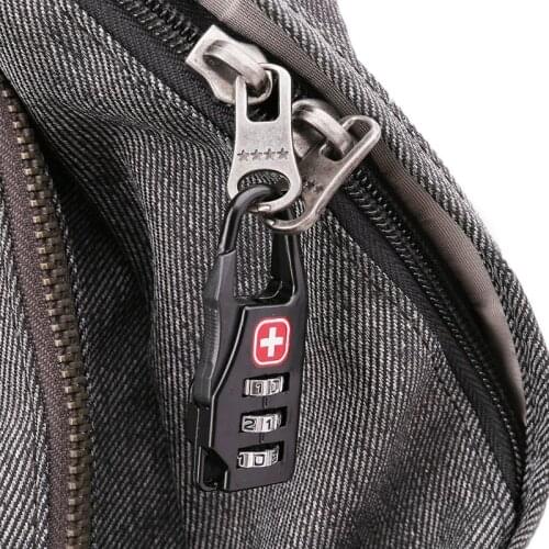 Swiss Cross Symbol Combination Safe Code Mini Padlock Luggage Travel Number Lock G32E