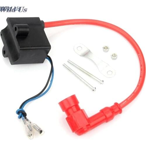 High Performance Red Ignition Coil CDI 50cc 60cc 80cc 2-Stroke Engine Motor Bicycle