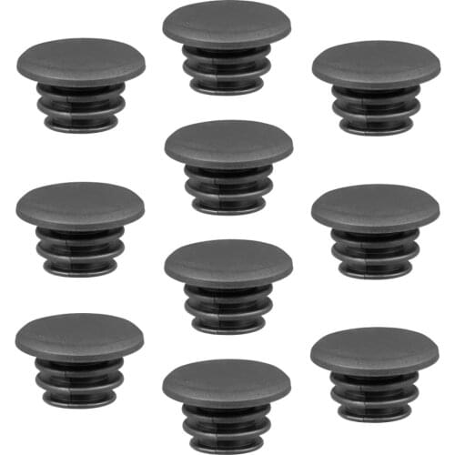 VORCOOL 10pcs 22mm Bike Handlebar Bar End Plugs End Caps For Road Grip Mountain BMX MTB (Black)