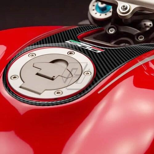 For Ducati Monster 1200 2015 2016 2017 3D Carbon-look Motorcycle Top Tank Pad Protector
