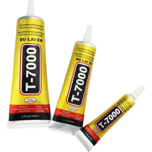 15ml 50ml 110ml T-7000 Powerful New Epoxy Resin Adhesive Black Liquid Glue Super Sealant Handset Touch Screen Rack Maintenance