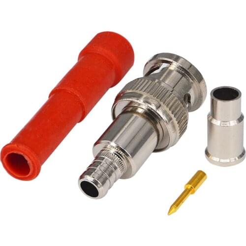 2 Pieces BNC Plug Male RF Connector MHV 3000V RG59 RG62 LMR240 Male Coaxial High Voltage Power Adapter