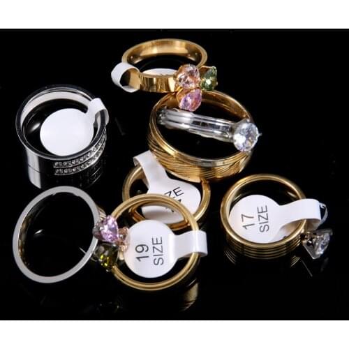 50Pcs Mixed Style Rings Stainless Steel Ring Exquisite Workmanship Comfortable To Wear for Women Lady Charming Jewelry Gifts