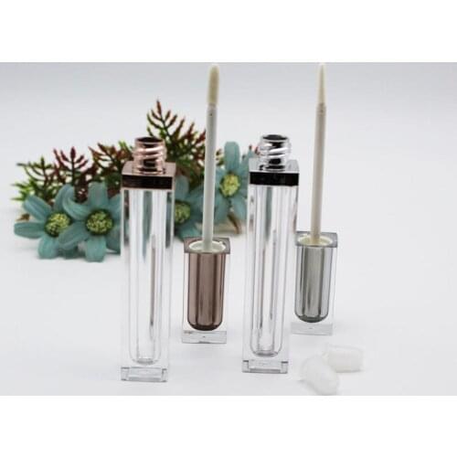 6ML Empty Lipgloss Containers Tubes Acrylic Lip Gloss Balm Tubes Applicators Container Vial Bottle Funnel Lipgloss Squeeze Tubes